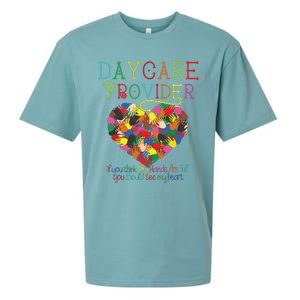 Daycare Provider Childcare Cute Heart Teacher Appreciation Sueded Cloud Jersey T-Shirt