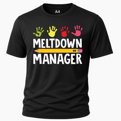 Daycare Provider Childcare Meltdown Manager Cooling Performance Crew T-Shirt