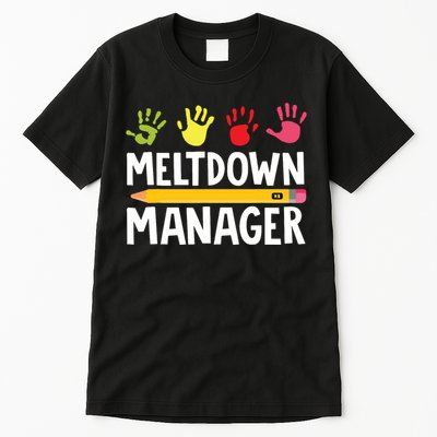 Daycare Provider Childcare Meltdown Manager Tall T-Shirt