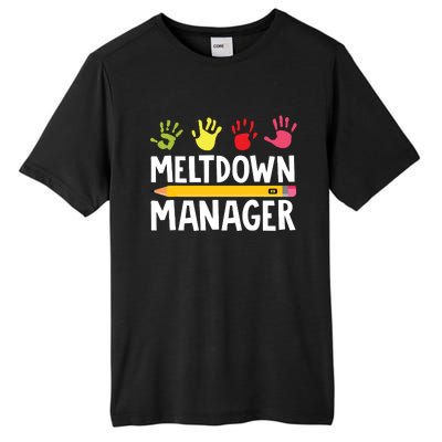 Daycare Provider Childcare Meltdown Manager Tall Fusion ChromaSoft Performance T-Shirt