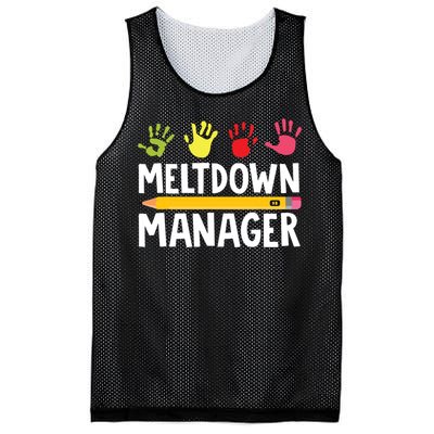 Daycare Provider Childcare Meltdown Manager Mesh Reversible Basketball Jersey Tank