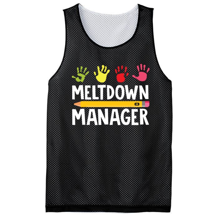 Daycare Provider Childcare Meltdown Manager Mesh Reversible Basketball Jersey Tank