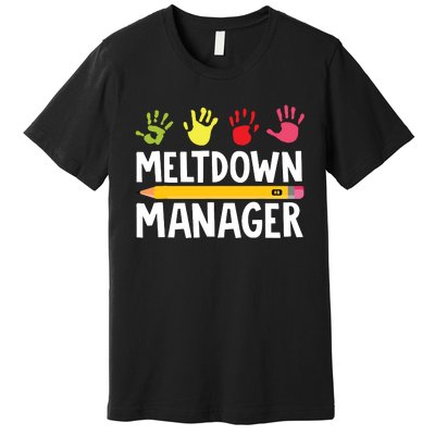 Daycare Provider Childcare Meltdown Manager Premium T-Shirt