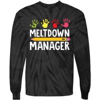 Daycare Provider Childcare Meltdown Manager Tie-Dye Long Sleeve Shirt