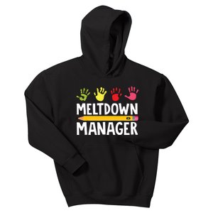 Daycare Provider Childcare Meltdown Manager Kids Hoodie