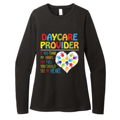 Daycare Provider Childcare Prek Teacher Appreciation Womens CVC Long Sleeve Shirt