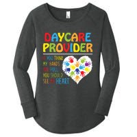 Daycare Provider Childcare Prek Teacher Appreciation Women's Perfect Tri Tunic Long Sleeve Shirt