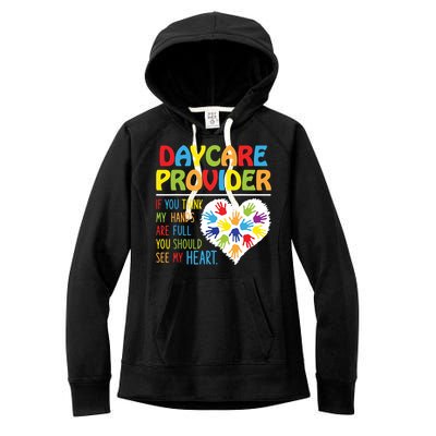 Daycare Provider Childcare Prek Teacher Appreciation Women's Fleece Hoodie