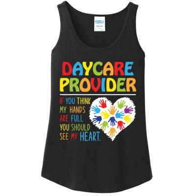 Daycare Provider Childcare Prek Teacher Appreciation Ladies Essential Tank