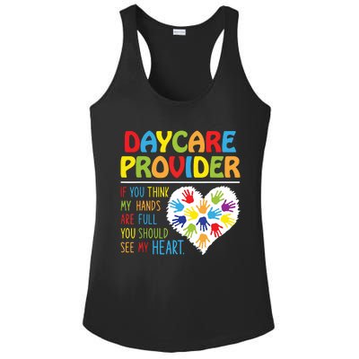 Daycare Provider Childcare Prek Teacher Appreciation Ladies PosiCharge Competitor Racerback Tank