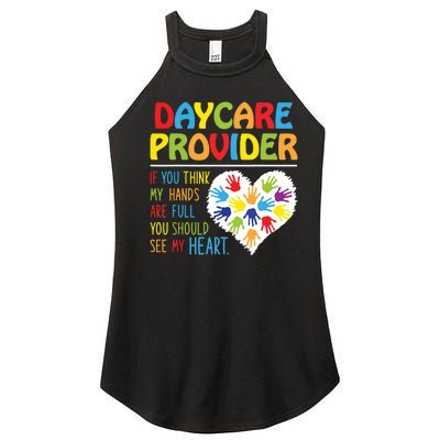 Daycare Provider Childcare Prek Teacher Appreciation Women's Perfect Tri Rocker Tank