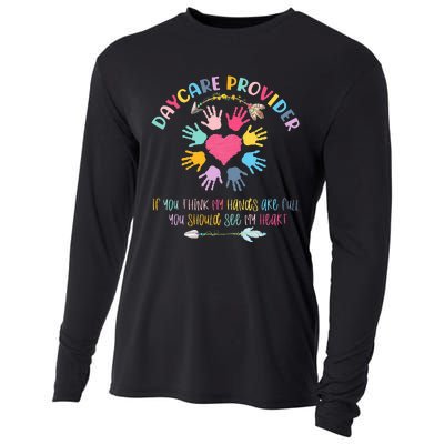 Daycare Provider Childcare Pre K Teacher Appreciation Cooling Performance Long Sleeve Crew