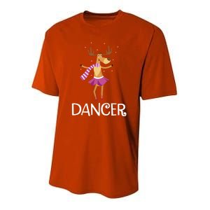 Dancer Prancer Christmas Dancing Reindeer Gift Youth Performance Sprint T-Shirt