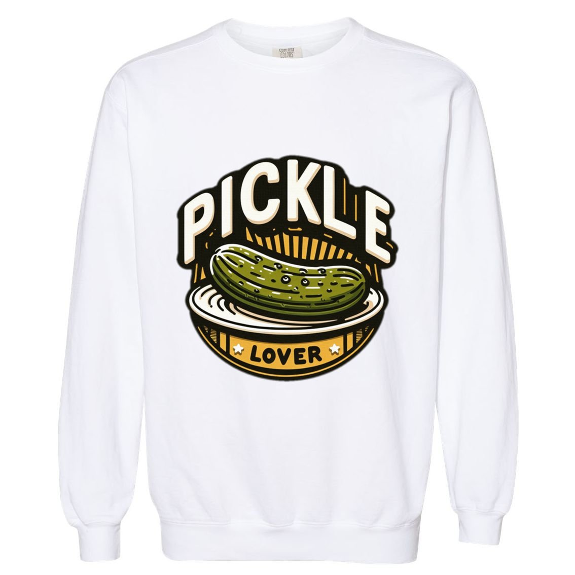 Dill Pickle Costume Adult Pickle Lover Garment-Dyed Sweatshirt