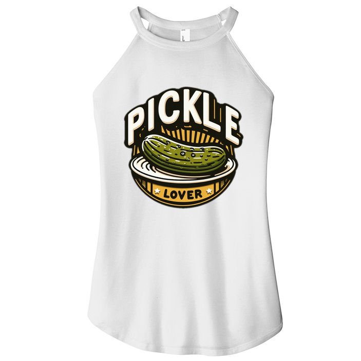 Dill Pickle Costume Adult Pickle Lover Women's Perfect Tri Rocker Tank