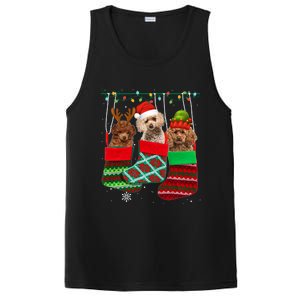 Dog Poodle Christmas Socks Funny Xmas Pajama Pet Puppy Gift PosiCharge Competitor Tank