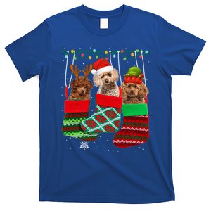 Dog Poodle Christmas Socks Funny Xmas Pajama Pet Puppy Gift T-Shirt