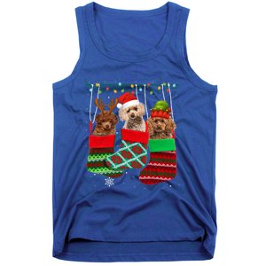 Dog Poodle Christmas Socks Funny Xmas Pajama Pet Puppy Gift Tank Top