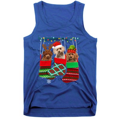 Dog Poodle Christmas Socks Funny Xmas Pajama Pet Puppy Gift Tank Top