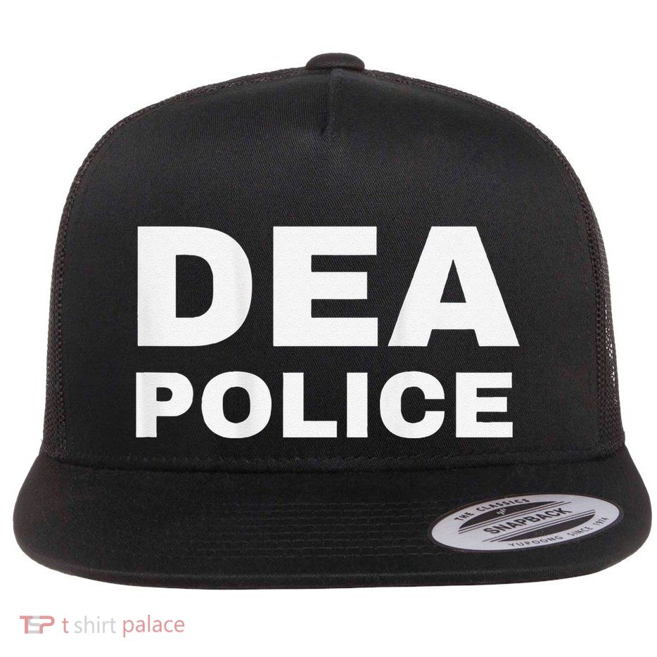 Dea Police Drug Enforcement Administration Flat Bill Trucker Hat