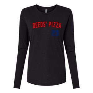 Deeds Pizza Womens Cotton Relaxed Long Sleeve T-Shirt