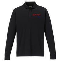 Deeds Pizza Performance Long Sleeve Polo