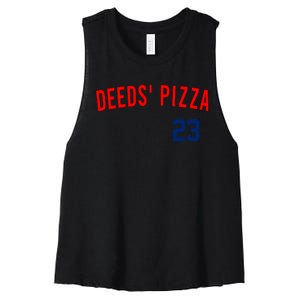 Deeds Pizza Women's Racerback Cropped Tank