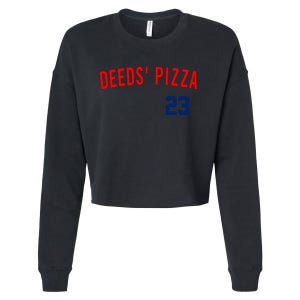 Deeds Pizza Cropped Pullover Crew