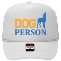 Dog Person High Crown Mesh Back Trucker Hat