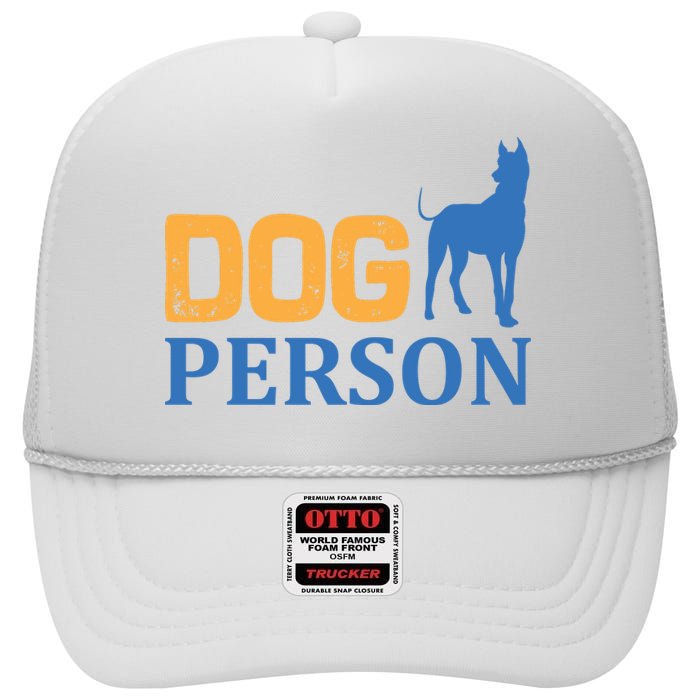 Dog Person High Crown Mesh Back Trucker Hat