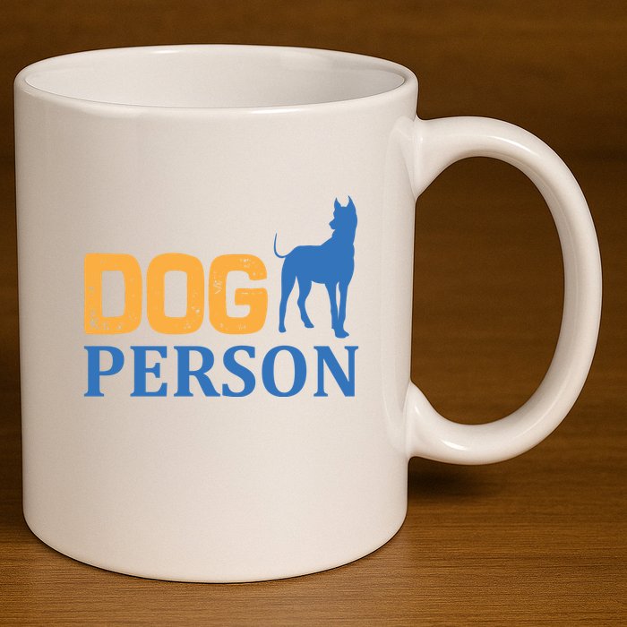 Dog Person 11oz C Handle Ceramic Mug