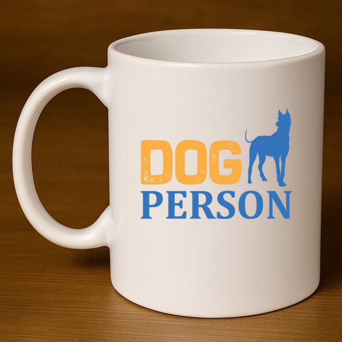 Dog Person 11oz C Handle Ceramic Mug