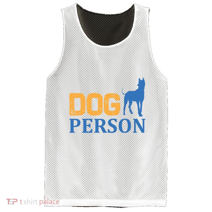 Dog Person Mesh Reversible Basketball Jersey Tank