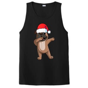 Dabbing Puggle Dog Hat Christmas Dab Dance Cute Dog Funny Gift PosiCharge Competitor Tank