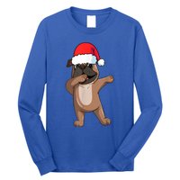 Dabbing Puggle Dog Hat Christmas Dab Dance Cute Dog Funny Gift Long Sleeve Shirt