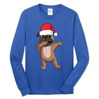 Dabbing Puggle Dog Hat Christmas Dab Dance Cute Dog Funny Gift Tall Long Sleeve T-Shirt