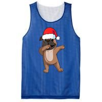 Dabbing Puggle Dog Hat Christmas Dab Dance Cute Dog Funny Gift Mesh Reversible Basketball Jersey Tank