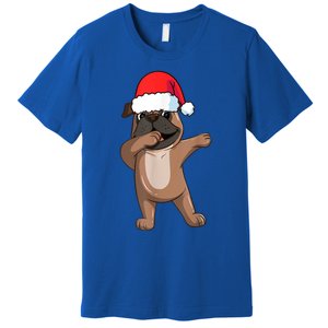 Dabbing Puggle Dog Hat Christmas Dab Dance Cute Dog Funny Gift Premium T-Shirt