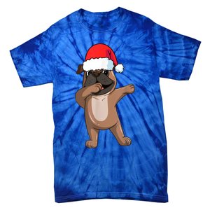 Dabbing Puggle Dog Hat Christmas Dab Dance Cute Dog Funny Gift Tie-Dye T-Shirt