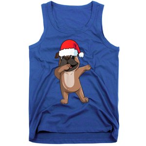 Dabbing Puggle Dog Hat Christmas Dab Dance Cute Dog Funny Gift Tank Top