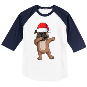 Dabbing Puggle Dog Hat Christmas Dab Dance Cute Dog Funny Gift Baseball Sleeve Shirt