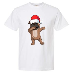 Dabbing Puggle Dog Hat Christmas Dab Dance Cute Dog Funny Gift Garment-Dyed Heavyweight T-Shirt