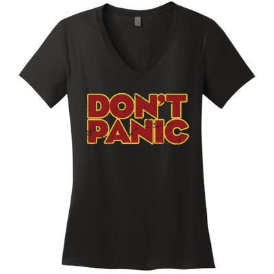 Don&39;T Panic Women's V-Neck T-Shirt