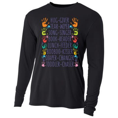 Daycare Provider Daycare Teacher Childcare Provider Cooling Performance Long Sleeve Crew