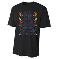 Daycare Provider Daycare Teacher Childcare Provider Performance Sprint T-Shirt