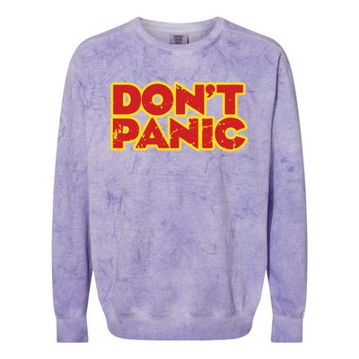 Dont Panic Colorblast Crewneck Sweatshirt