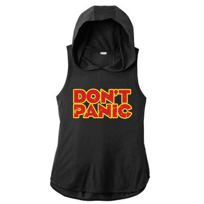 Dont Panic Ladies PosiCharge Tri-Blend Wicking Draft Hoodie Tank