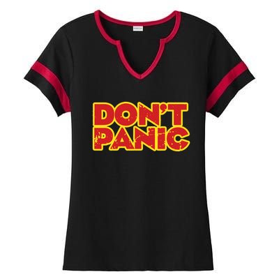 Dont Panic Ladies Halftime Notch Neck Tee