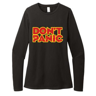 Dont Panic Womens CVC Long Sleeve Shirt