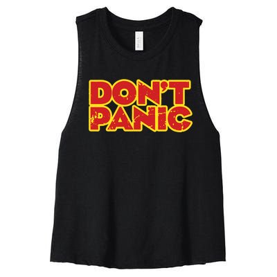 Dont Panic Women's Racerback Cropped Tank